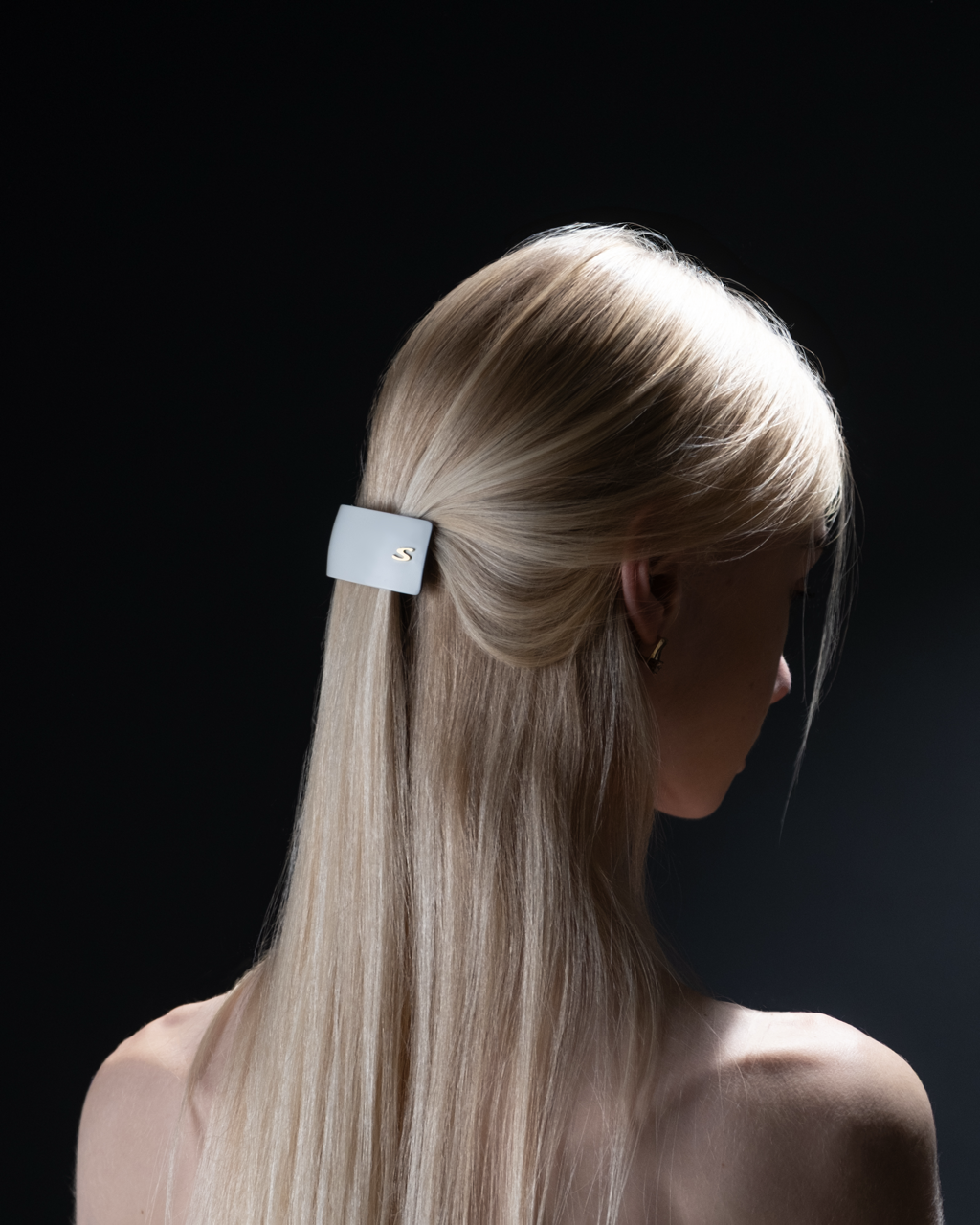 Barrette Classique L - Cream & Black