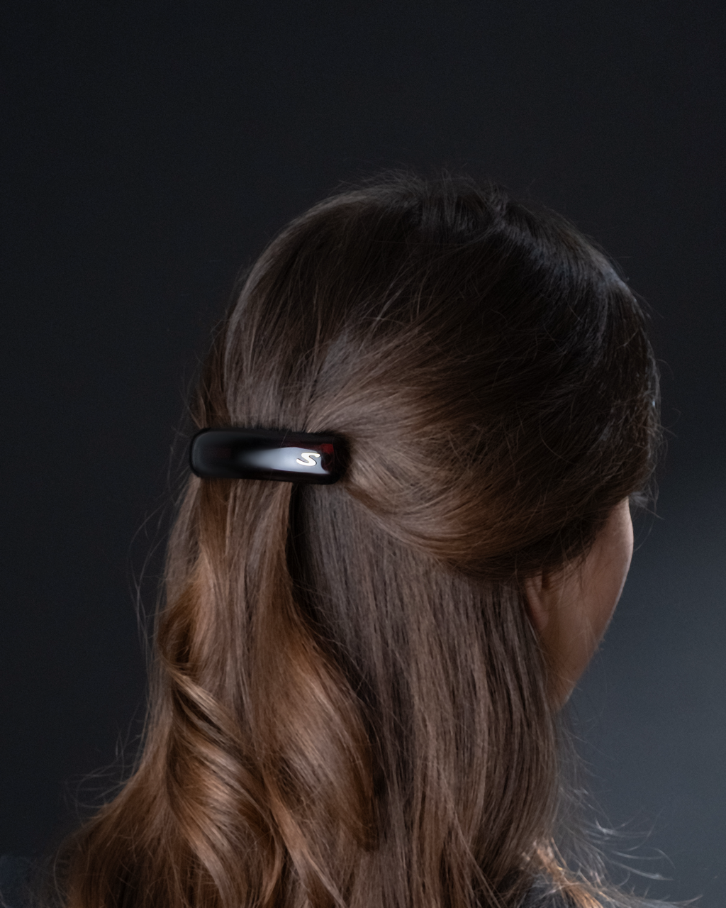 Jonc Majesté Barrette — Glossy Black