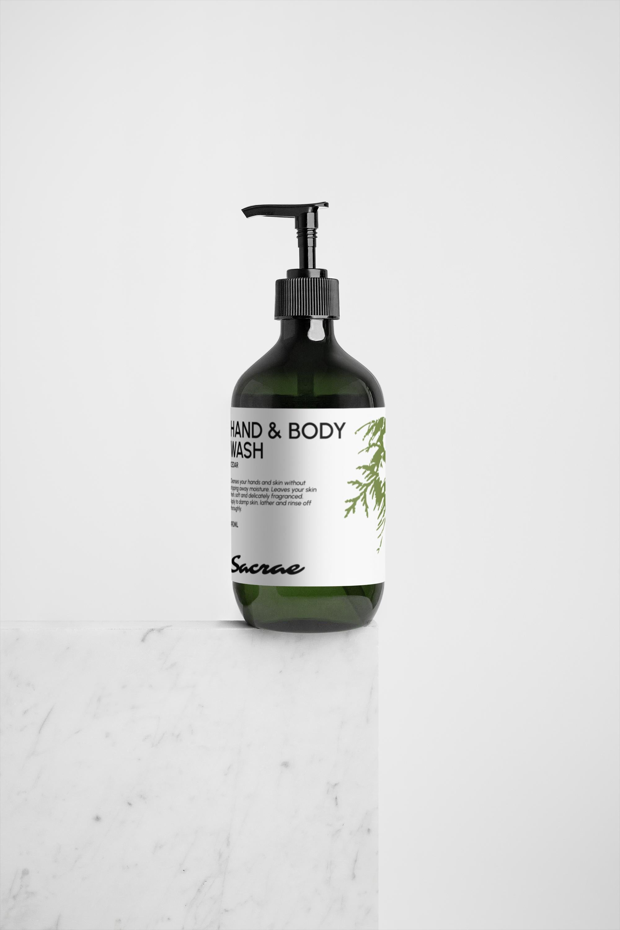 Hand & Body Wash | Peppermint & Dark Cedar
