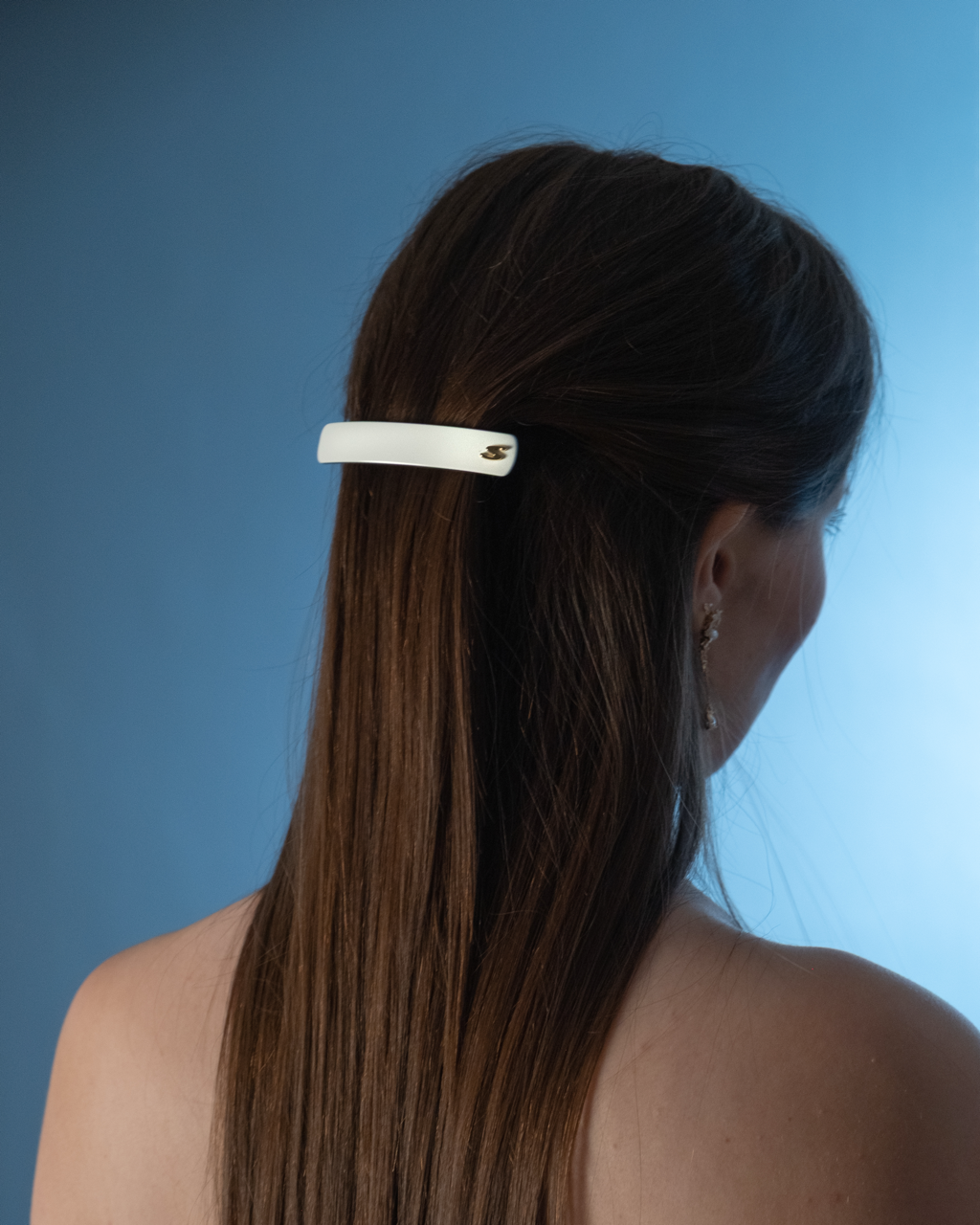 Barrette Classique M - Cream & Black